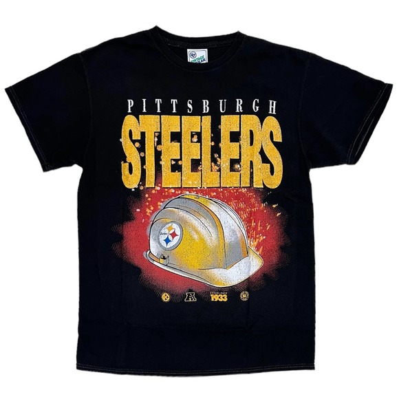 47 Other - Pittsburgh Steelers by 47 Brand Men's Retro Vintage Tubular Graphic Tee T-Shirt